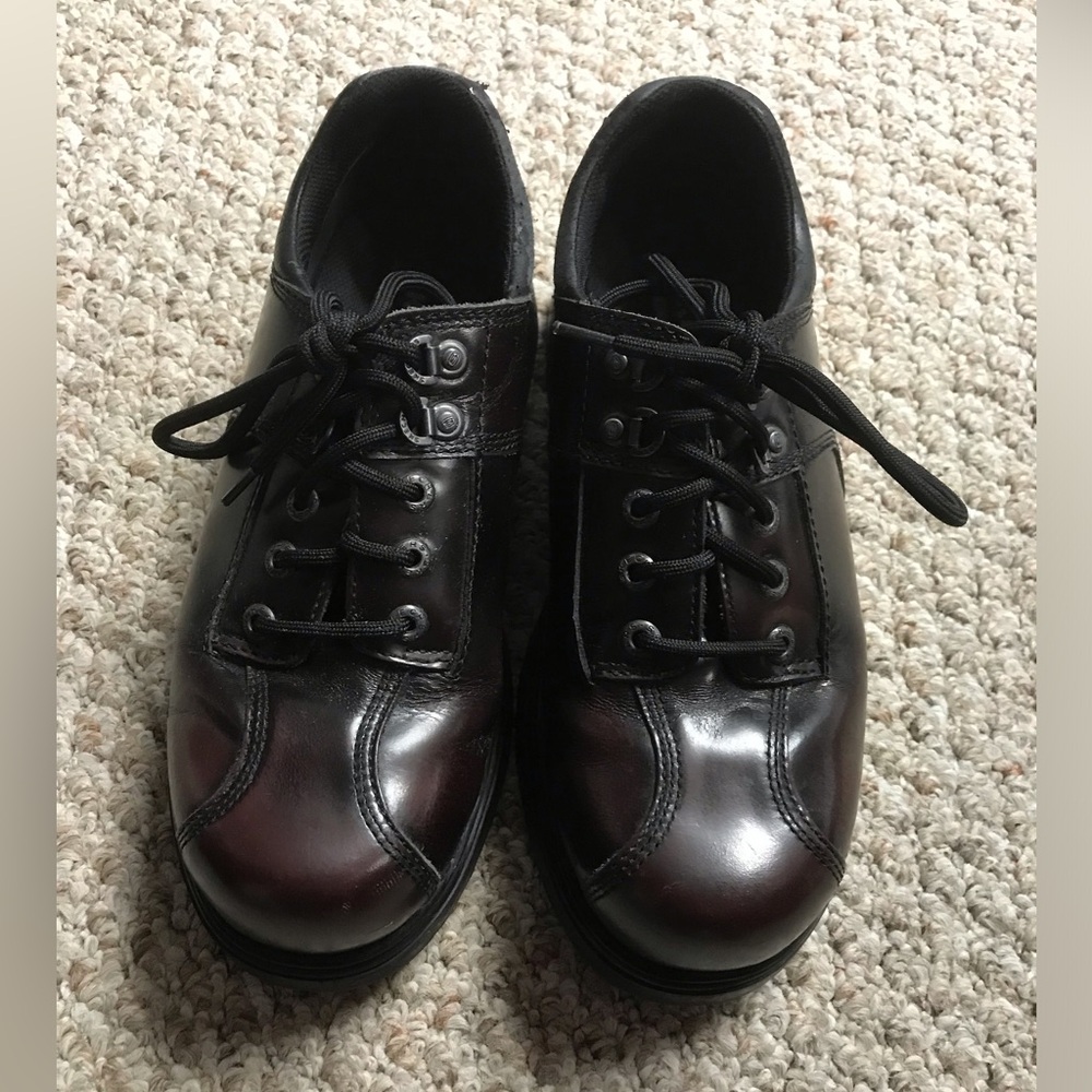 Vintage Skechers Shoes Mens 9 Leather Oxfords 90s Y2K Chunky Outsole